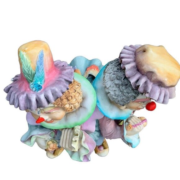 Handmade Circus Clown Kids Ceramic Sculpture Figure Made in Colombia by Guzman - Picture 4 of 9